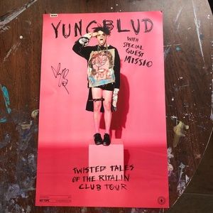 SIGNED Yungblud tour poster